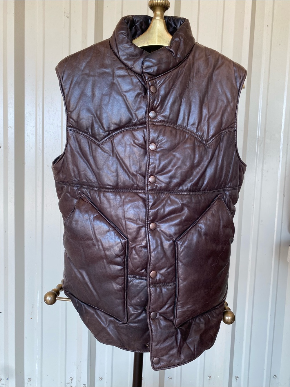 Vintage leather SAKS FIFTH AVENUE vest